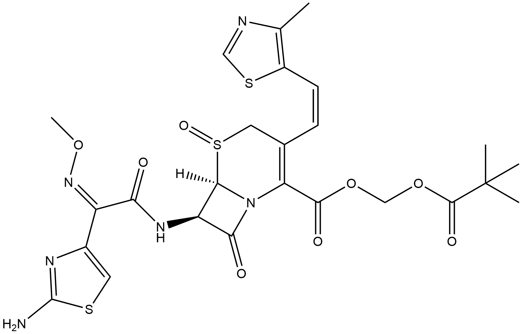 Cefditoren Pivoxil-Oxide Structure