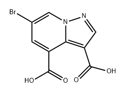 6-溴吡唑并[1,5-A]吡啶-3,4-二羧酸, 2767590-08-7, 结构式