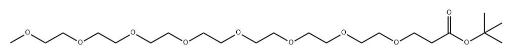 4,7,10,13,16,19,22,25-Octaoxahexacosanoic acid, 1,1-dimethylethyl ester Structure