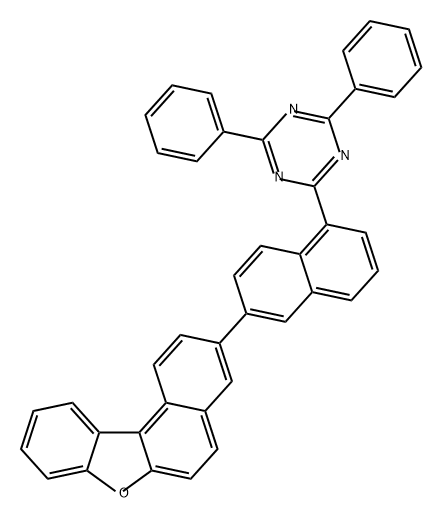1,3,5-Triazine, 2-(6-benzo[b]naphtho[1,2-d]furan-3-yl-1-naphthalenyl)-4,6-diphenyl- Structure