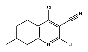 3-Quinolinecarbonitrile, 2,4-dichloro-5,6,7,8-tetrahydro-7-methyl-|2,4-二氯-7-甲基-5,6,7,8-四氢喹啉-3-碳腈