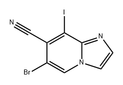 6-溴-8-碘代咪唑[1,2-A]吡啶-7-碳腈, 2768870-88-6, 结构式