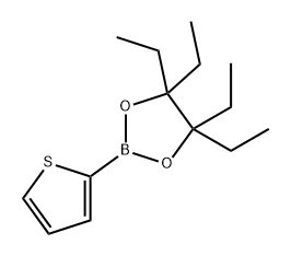 4,4,5,5-四乙基-2-(噻吩-2-基)-1,3,2-二氧苯甲醛, 2769970-51-4, 结构式