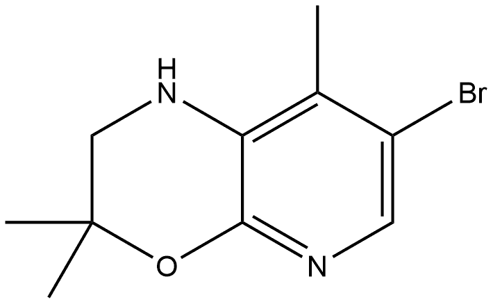 7-bromo-3,3,8-trimethyl-2,3-dihydro-1H-pyrido[2,3-b][1,4]oxazine|