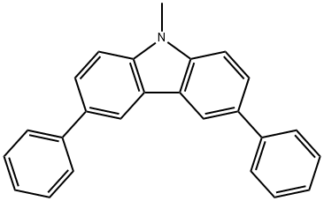 9-Methyl-3,6-diphenyl-9H-carbazole Struktur