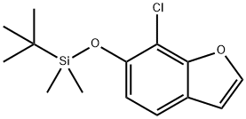 Benzofuran, 7-chloro-6-[[(1,1-dimethylethyl)dimethylsilyl]oxy]- Structure