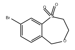 5H-4,1-Benzoxathiepin, 8-bromo-2,3-dihydro-, 1,1-dioxide Struktur