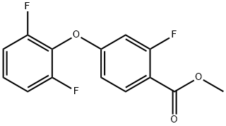 Methyl 4-(2,6-difluorophenoxy)-2-fluorobenzoate 结构式