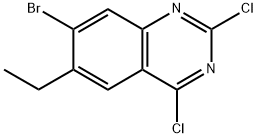 7-溴-2,4-二氯-6-乙基喹唑啉, 2771459-73-3, 结构式