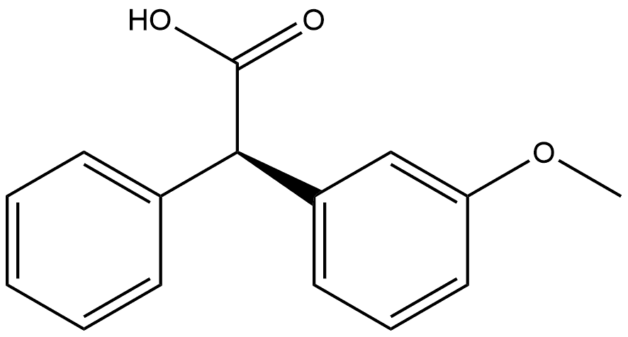 (R)-2-(3-methoxyphenyl)-2-phenylacetic acid 结构式