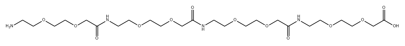 Acetic acid, 2-[(32-amino-7,16,25-trioxo-3,9,12,18,21,27,30-heptaoxa-6,15,24-triazadotriacont-1-yl)oxy]- 结构式