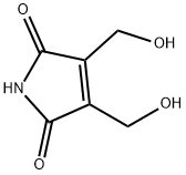 3,4-二(羟甲基)-1H-吡咯-2,5-二酮 结构式