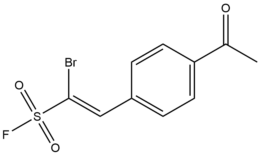 Ethenesulfonyl fluoride, 2-(4-acetylphenyl)-1- Structure