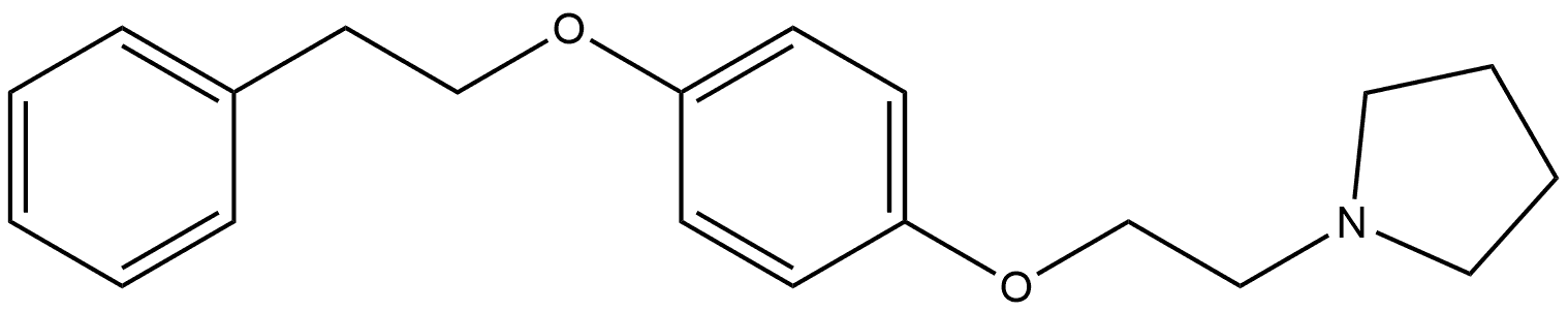 1-[2-[4-(2-Phenylethoxy)phenoxy]ethyl]pyrrolidine Struktur