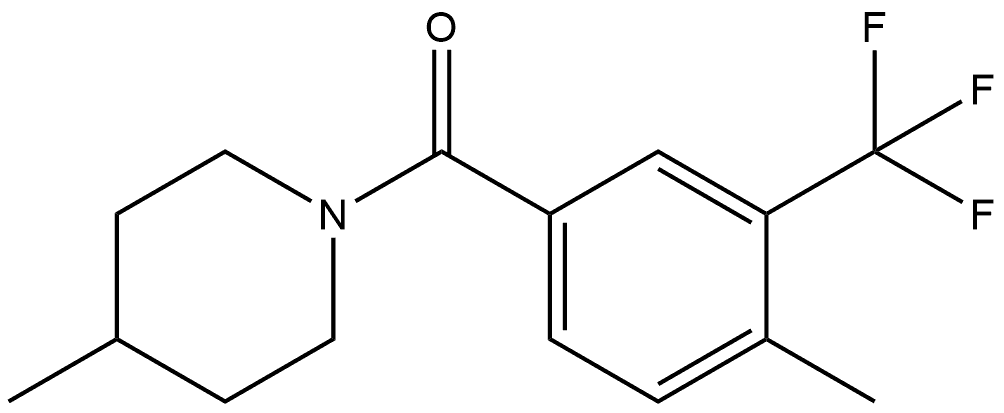 (4-Methyl-1-piperidinyl)[4-methyl-3-(trifluoromethyl)phenyl]methanone Struktur