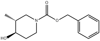 (3R,4R)-4-羟基-3-甲基哌啶-1-甲酸苄酯, 2785397-50-2, 结构式