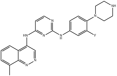 2,4-Pyrimidinediamine, N2-[3-fluoro-4-(1-piperazinyl)phenyl]-N4-(8-methyl-4-cinnolinyl)-|化合物 ALK5-IN-31