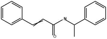 2-Propenamide, 3-phenyl-N-(1-phenylethyl)-,27861-63-8,结构式