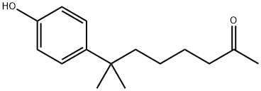 2-Octanone, 7-(4-hydroxyphenyl)-7-methyl- Struktur
