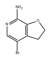 Furo[2,3-c]pyridin-7-amine, 4-bromo-2,3-dihydro- Structure