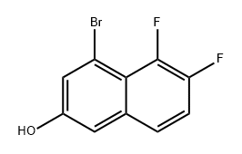 2-Naphthalenol, 4-bromo-5,6-difluoro- Struktur
