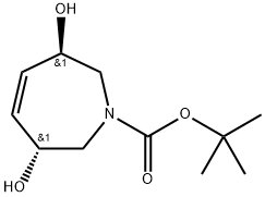 (3R,6R)-3,6-二羟基-2,3,6,7-四氢-1H-氮杂-1-羧酸叔丁酯, 2791278-02-7, 结构式