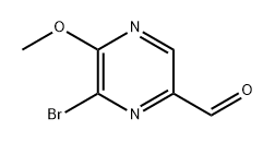 6-溴-5-甲氧基吡嗪-2-甲醛,2791314-60-6,结构式