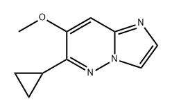 Imidazo[1,2-b]pyridazine, 6-cyclopropyl-7-methoxy- Structure