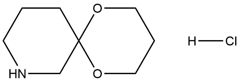 1,5-二噁-8-氮杂螺[5.5]十一烷 (盐酸盐) 结构式