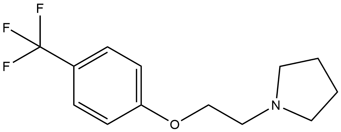 1-[2-[4-(Trifluoromethyl)phenoxy]ethyl]pyrrolidine Structure