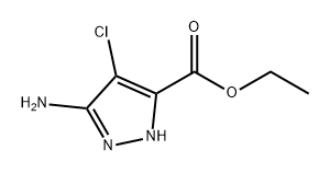 1H-Pyrazole-5-carboxylic acid, 3-amino-4-chloro-, ethyl ester Structure
