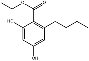 ethyl 2,4-dihydroxy-6-butyIbenzoate Structure