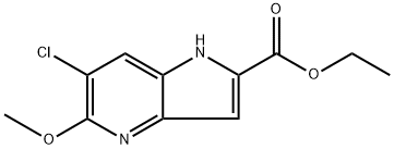 6-氯-5-甲氧基-1H-吡咯并[3,2-B]吡啶-2-羧酸乙酯, 2796288-91-8, 结构式