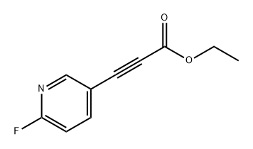 2-Propynoic acid, 3-(6-fluoro-3-pyridinyl)-, ethyl ester Struktur