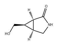 3-Azabicyclo[3.1.0]hexan-2-one, 6-(hydroxymethyl)-, (1S,5S,6R)- Struktur