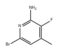 2-Pyridinamine, 6-bromo-3-fluoro-4-methyl- Struktur