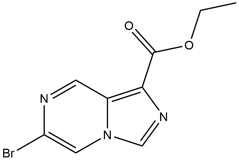 Ethyl 6-bromoimidazo[1,5-a]pyrazine-1-carboxylate,2803472-83-3,结构式