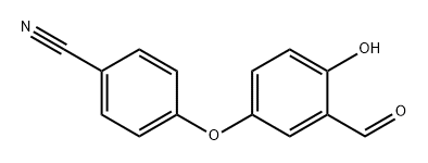 Benzonitrile, 4-(3-formyl-4-hydroxyphenoxy)- Struktur
