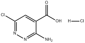 3-氨基-6-氯哒嗪-4-羧酸盐酸盐, 2803862-05-5, 结构式