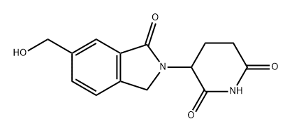 2,6-Piperidinedione, 3-[1,3-dihydro-6-(hydroxymethyl)-1-oxo-2H-isoindol-2-yl]- Structure