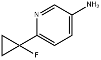 6-(1-Fluorocyclopropyl)pyridin-3-amine Struktur