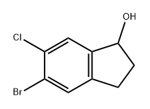 1H-Inden-1-ol, 5-bromo-6-chloro-2,3-dihydro- Structure