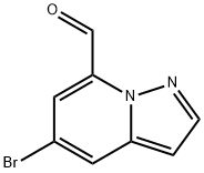 Pyrazolo[1,5-a]pyridine-7-carboxaldehyde, 5-bromo- Structure