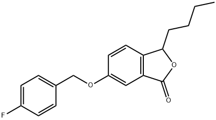 3-Butyl-6-[(4-fluorophenyl)methoxy]-1(3H)-isobenzofuranone Structure