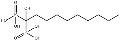 Phosphonic acid, P,P'-(1-hydroxydecylidene)bis- Structure