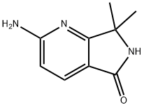 2-Amino-6,7-dihydro-7,7-dimethyl-5H-pyrrolo[3,4-b]pyridin-5-one Structure