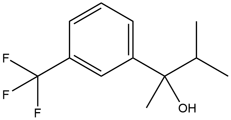 α-Methyl-α-(1-methylethyl)-3-(trifluoromethyl)benzenemethanol 结构式
