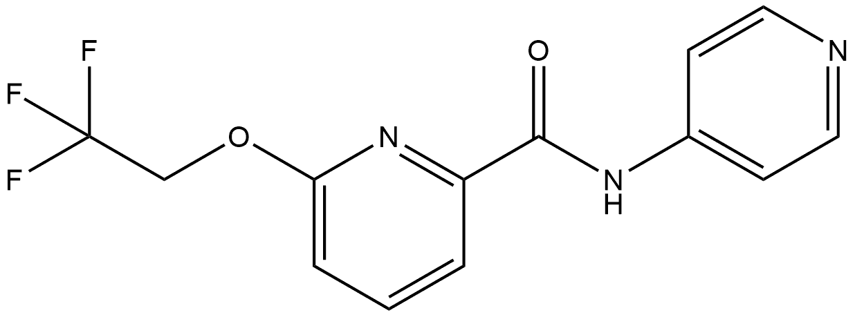 N-4-Pyridinyl-6-(2,2,2-trifluoroethoxy)-2-pyridinecarboxamide Structure