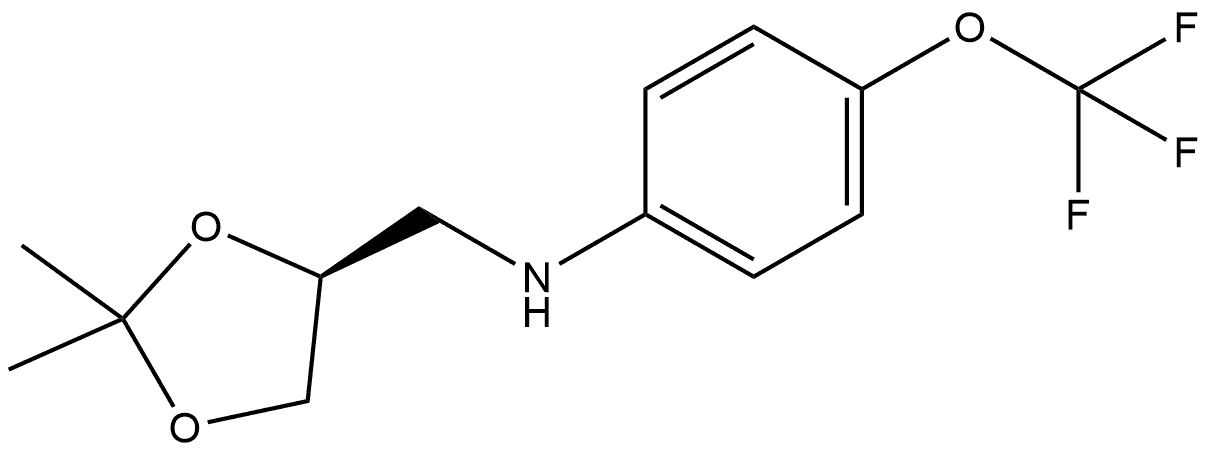 (4S)-2,2-Dimethyl-N-[4-(trifluoromethoxy)phenyl]-1,3-dioxolane-4-methanamine 结构式
