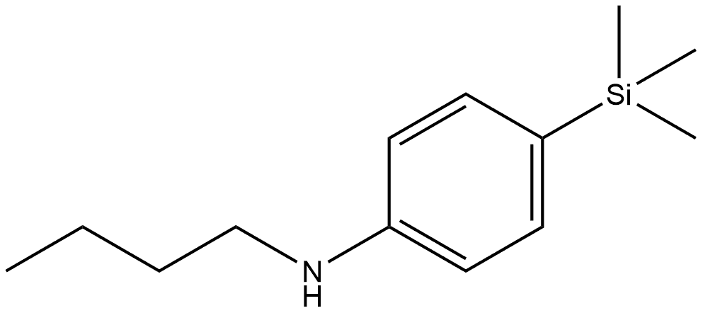 N-Butyl-4-(trimethylsilyl)benzenamine 结构式